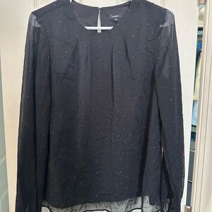Express Black Sheer Blouse